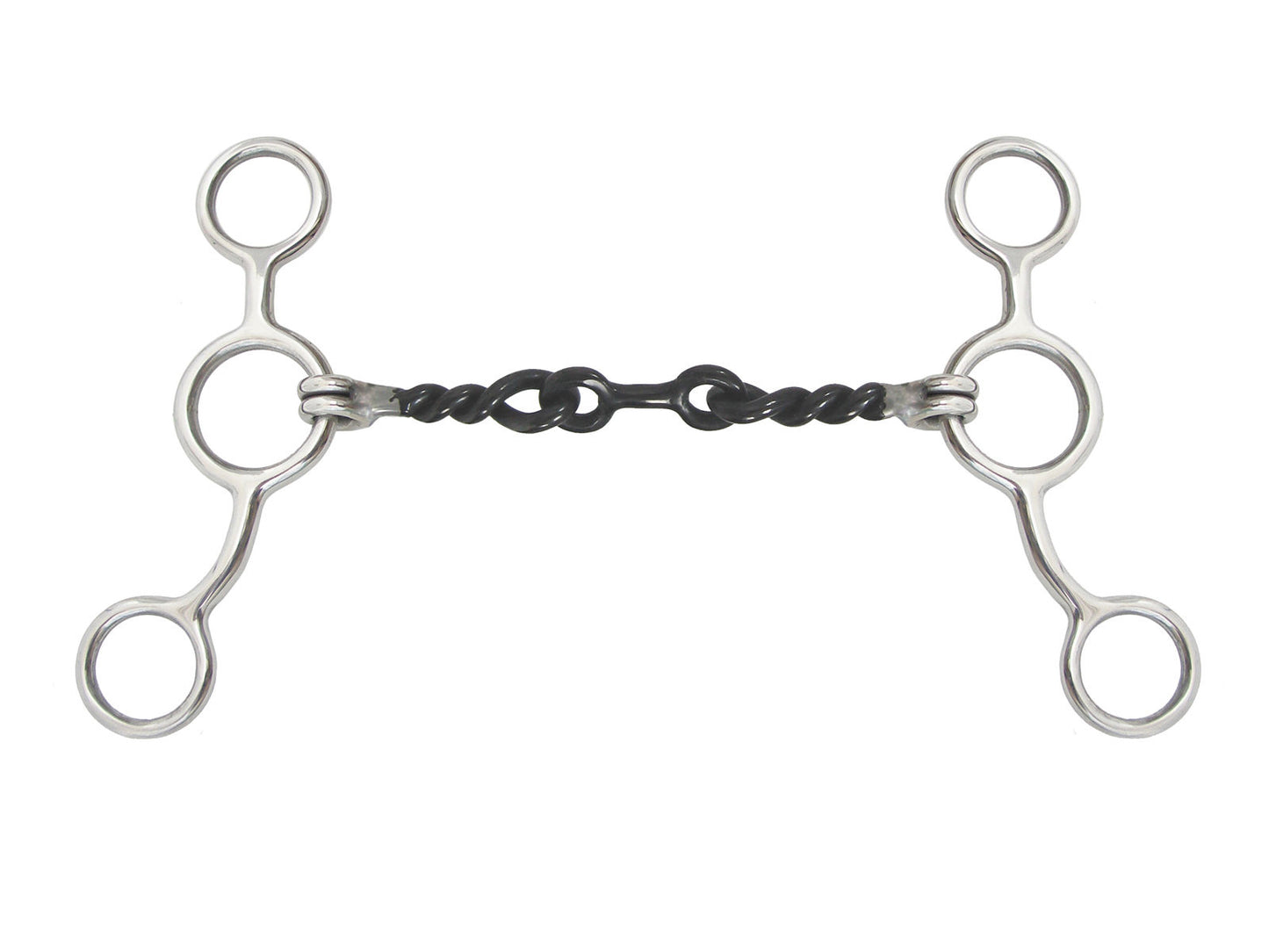 AJ Tack Junior Cow Horse Sweet Iron Dogbone Twisted Gag Bit