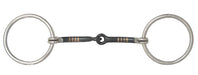 AJ Tack Loose Ring Snaffle Bit with Copper Inlays