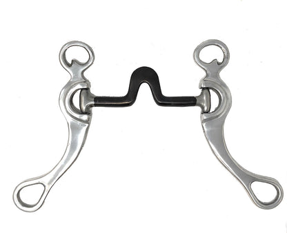 AJ Tack Aluminum Cheeks Swivel Port Bit