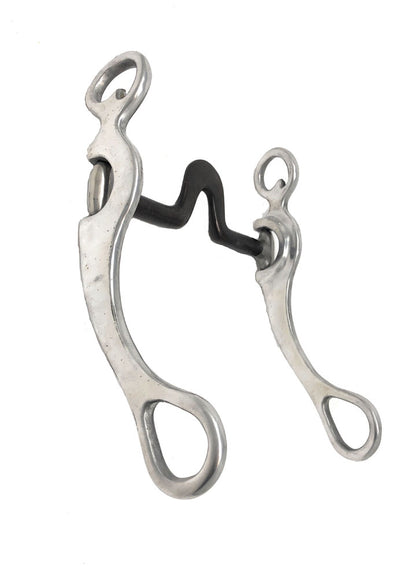 AJ Tack Aluminum Cheeks Swivel Port Bit