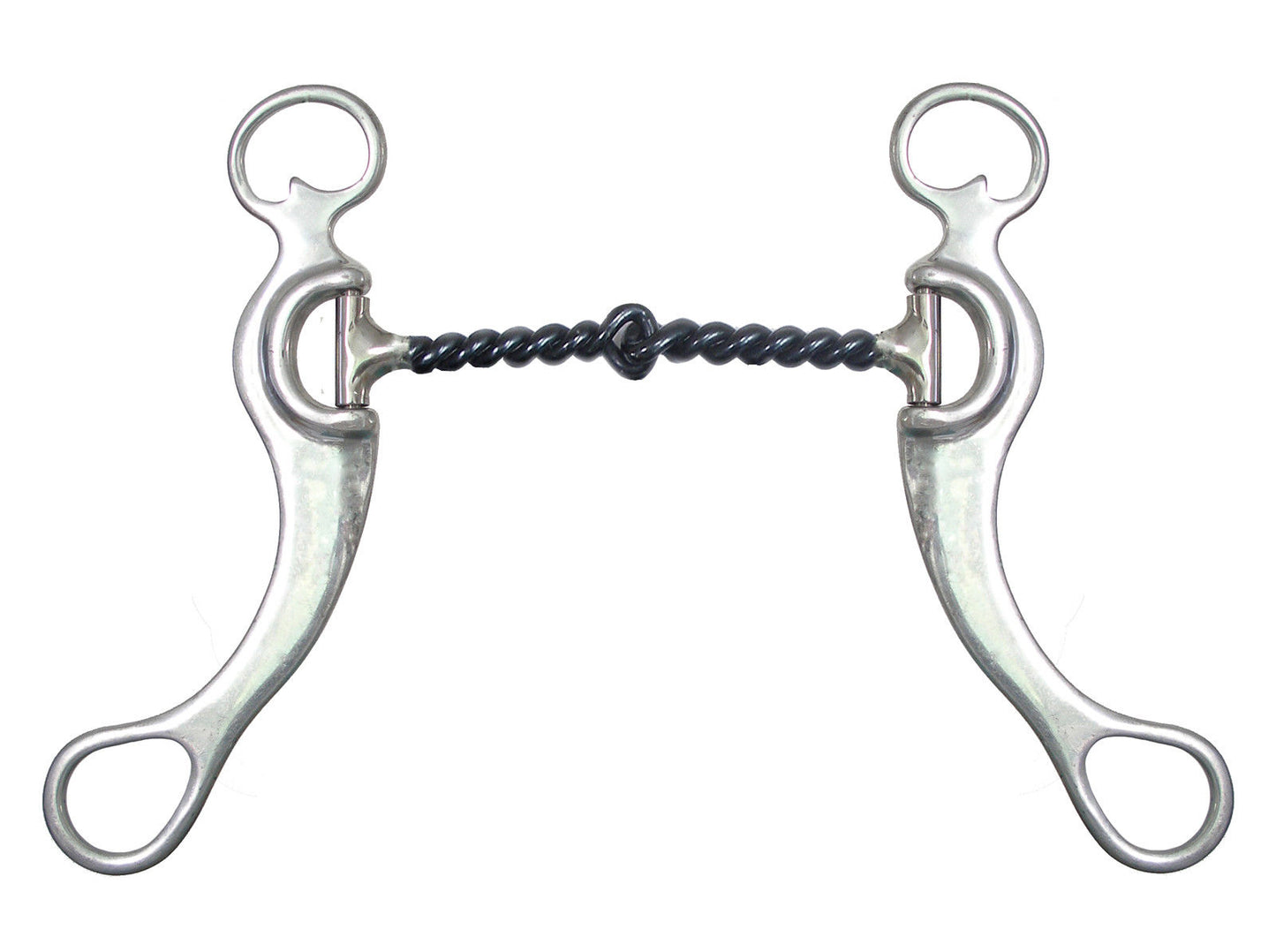 AJ Tack Sweet Iron Twisted Snaffle Grazing Bit