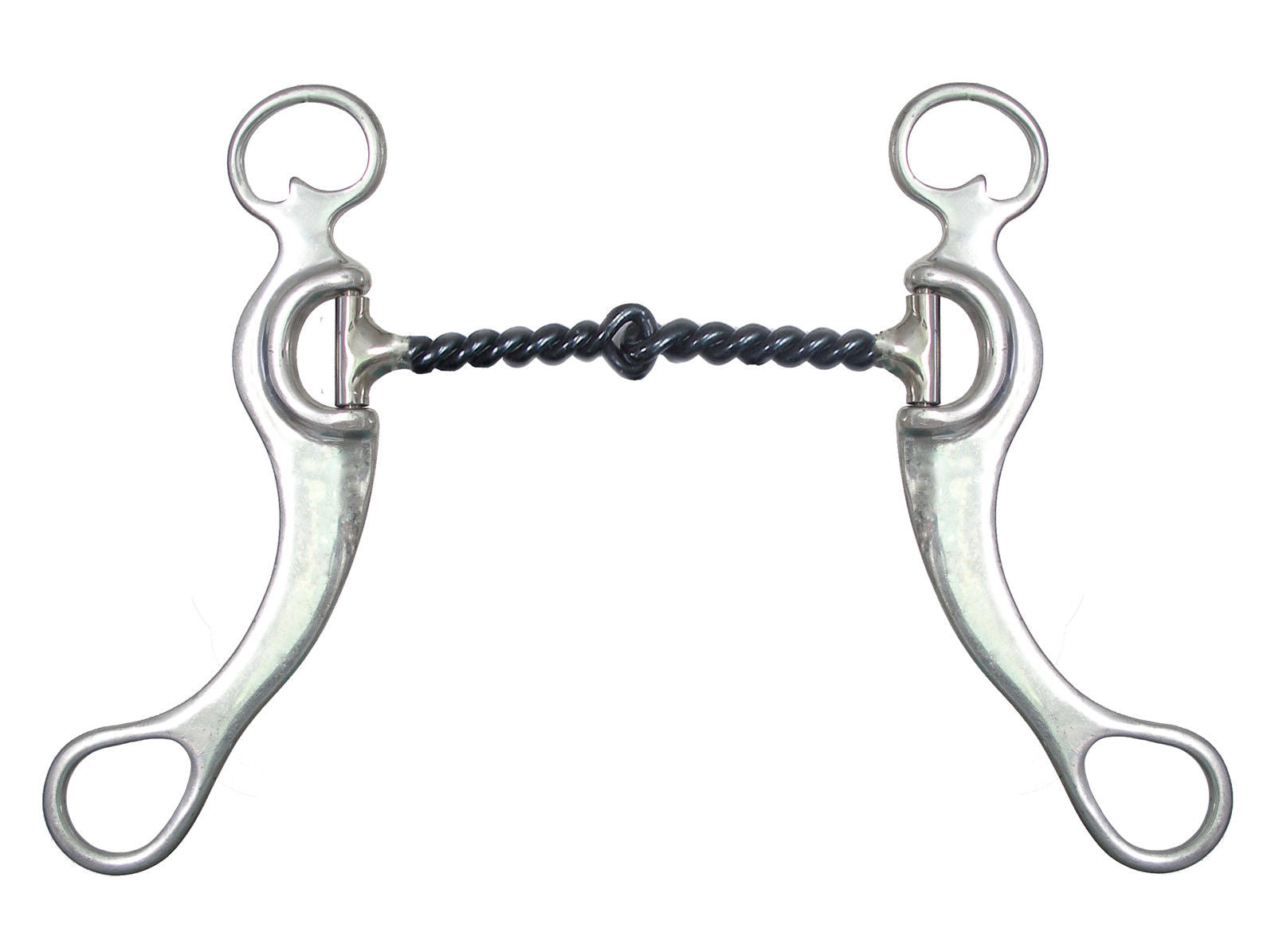 AJ Tack Sweet Iron Twisted Snaffle Grazing Bit
