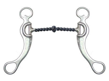 AJ Tack Sweet Iron Twisted Snaffle Grazing Bit