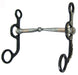 AJ Tack Argentine Snaffle Bit with Barb Wire Engraving