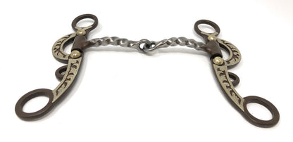 AJ Tack Argentine Engraved Sweet Iron Twist Snaffle Bit