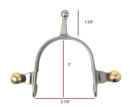 AJ Tack Ball Knob Spurs - Ladies