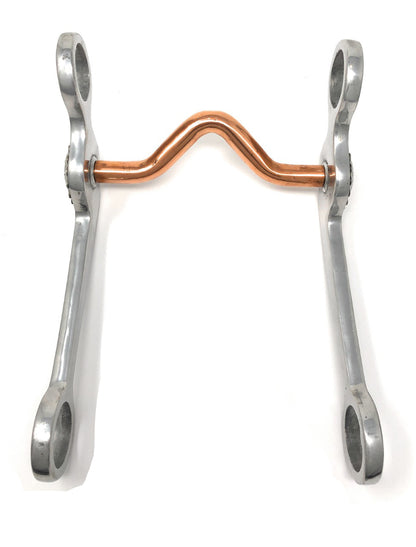 AJ Tack Copper Medium Port Grazing Bit