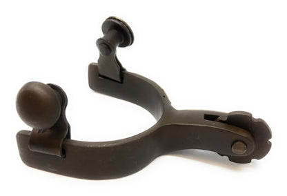 AJ Tack Infant Antique Brown Stars Cutout Spurs