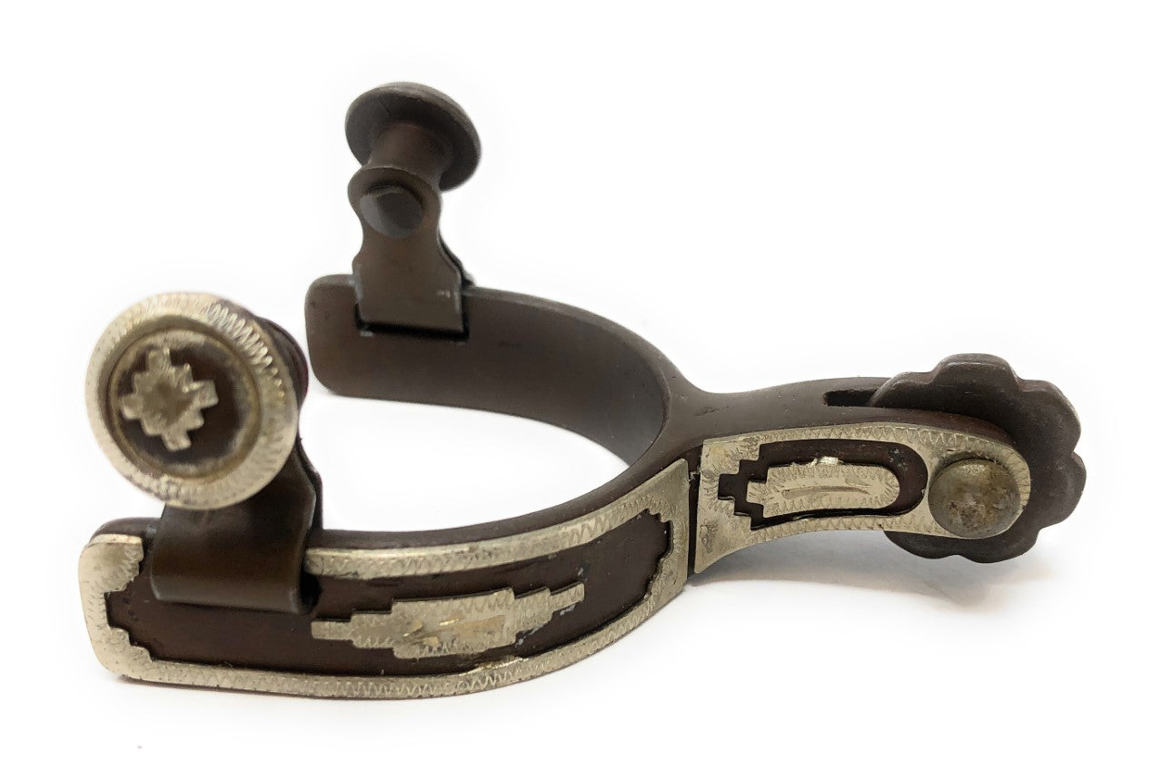 AJ Tack Infant Antique Brown Southwest Spurs