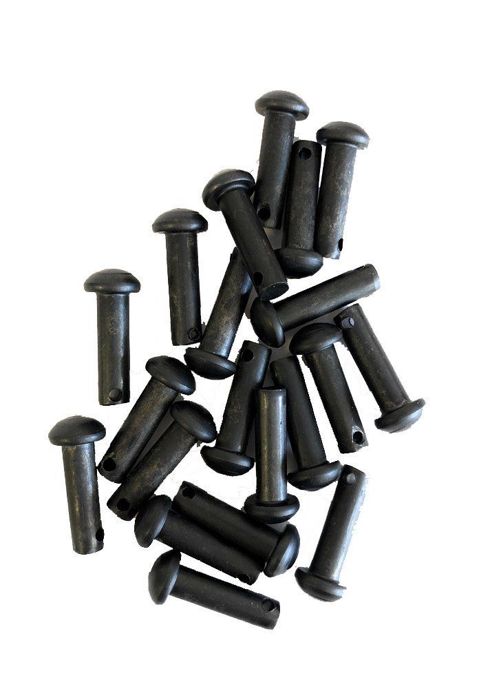 AJ Tack Black Rowel Pins - 10 Pairs
