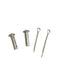 AJ Tack Stainless Steel Spur Rowel Pins and Cotter Pins - 1 Set