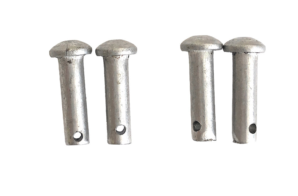 AJ Tack Stainless Steel Spur Rowel Pins - 2 Pairs