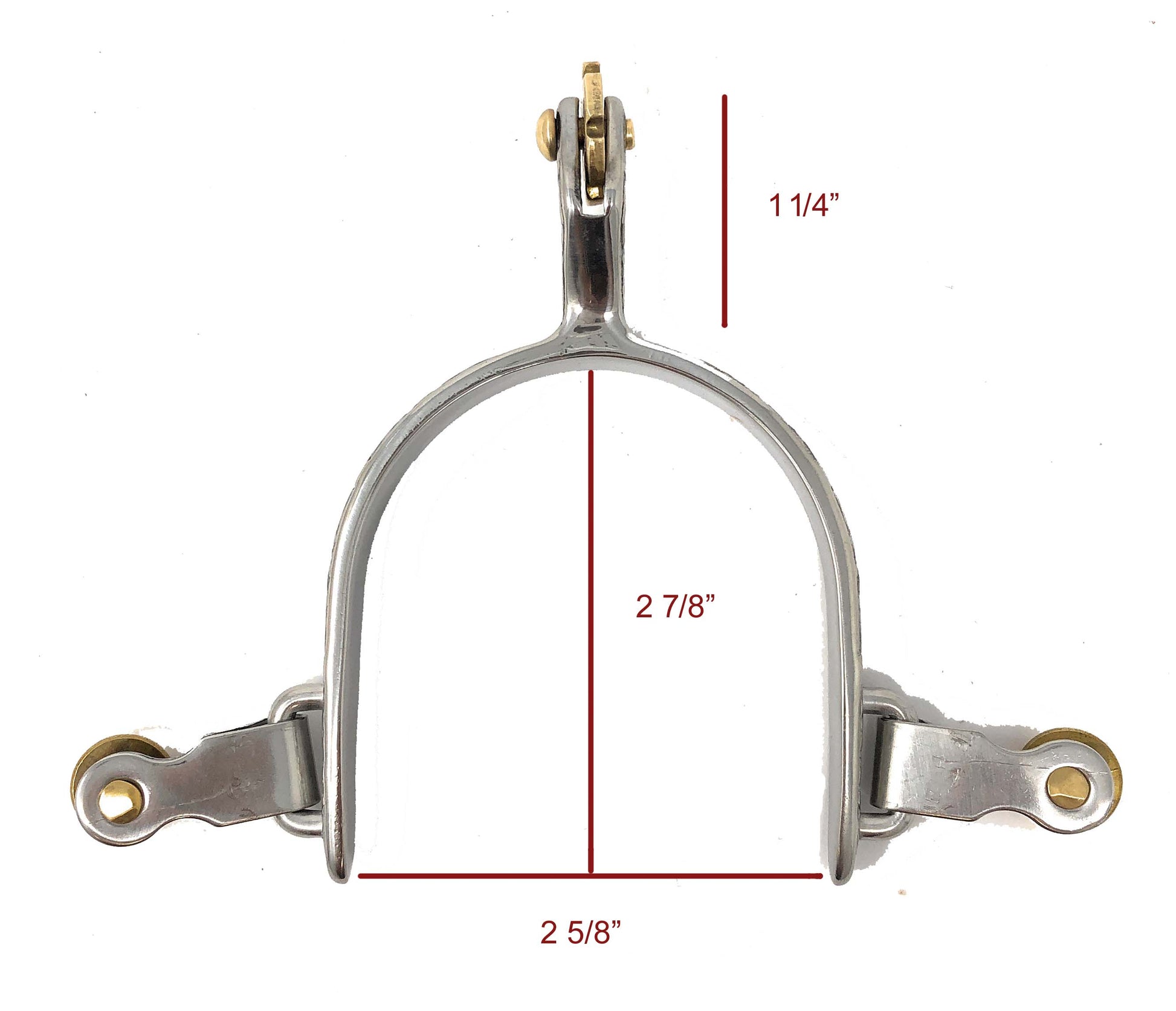 AJ Tack Stainless Steel Flower Engraved Spurs - Youth