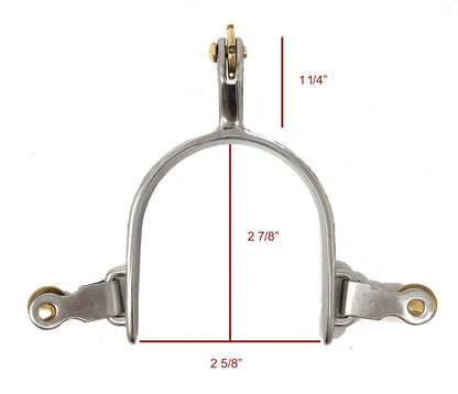 AJ Tack Stainless Steel Flower Engraved Spurs - Youth