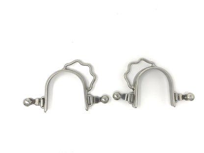 AJ Tack Stainless Steel Bumper Spurs - Ladies