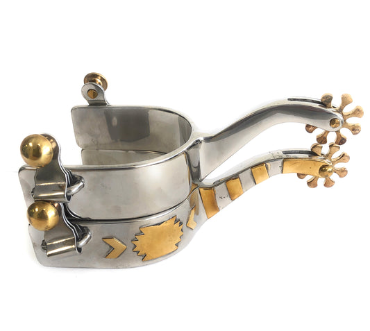 AJ Tack Stainless Steel Offset Southwest Spurs - Mens