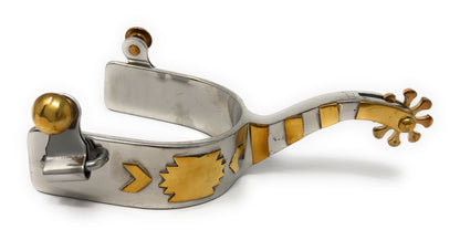 AJ Tack Stainless Steel Offset Southwest Spurs - Mens