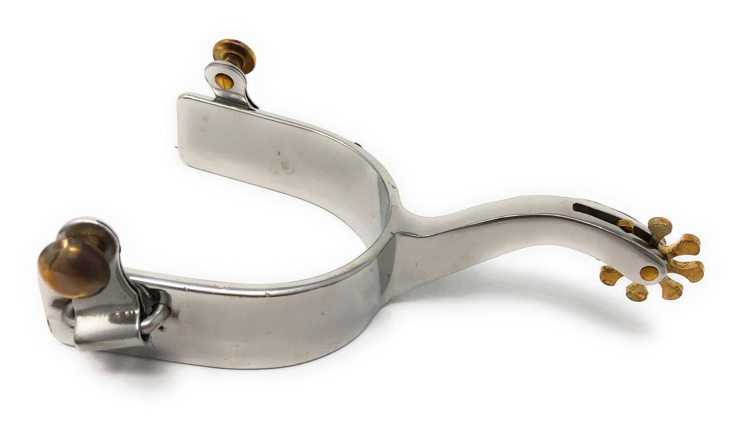AJ Tack Stainless Steel Offset Southwest Spurs - Mens