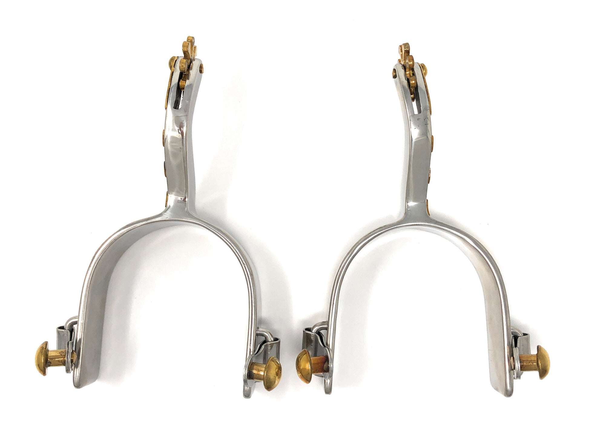 AJ Tack Stainless Steel Offset Southwest Spurs - Mens