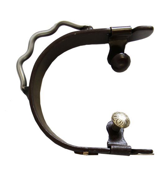 AJ Tack Antique Brown Praying Cowboy Bumper Spurs - Mens