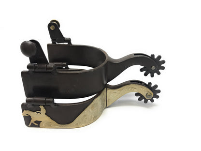 AJ Tack Antique Brown Reining Horse Spurs  for Ladies