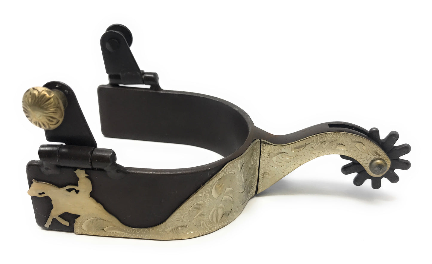 AJ Tack Antique Brown Reining Horse Spurs - Ladies