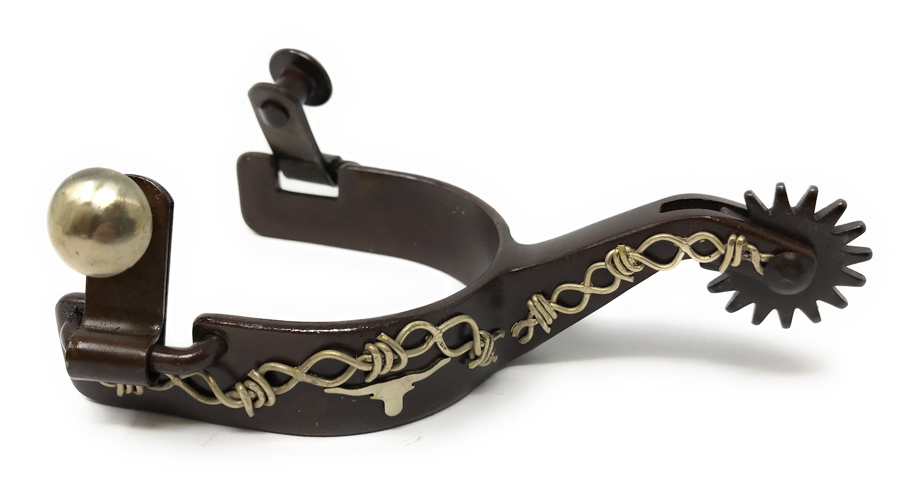 Tyler Mens Antique Longhorn Spurs