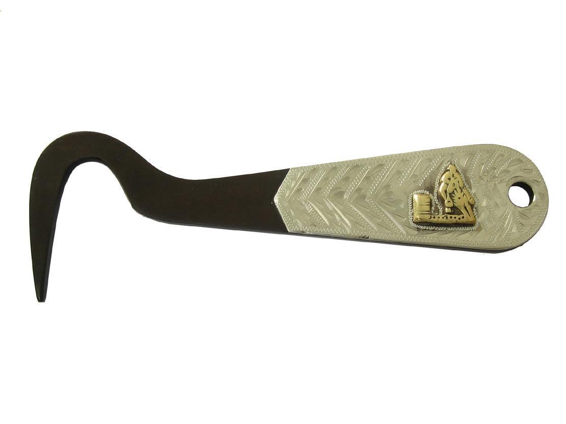 AJ Tack Barrel Racing Antique Brown Hoof Pick