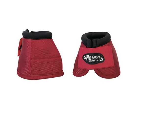 Weaver Leather No Turn Bell Boots Red