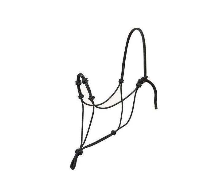 Weaver Silvertip Four Knot Rope Halter Black