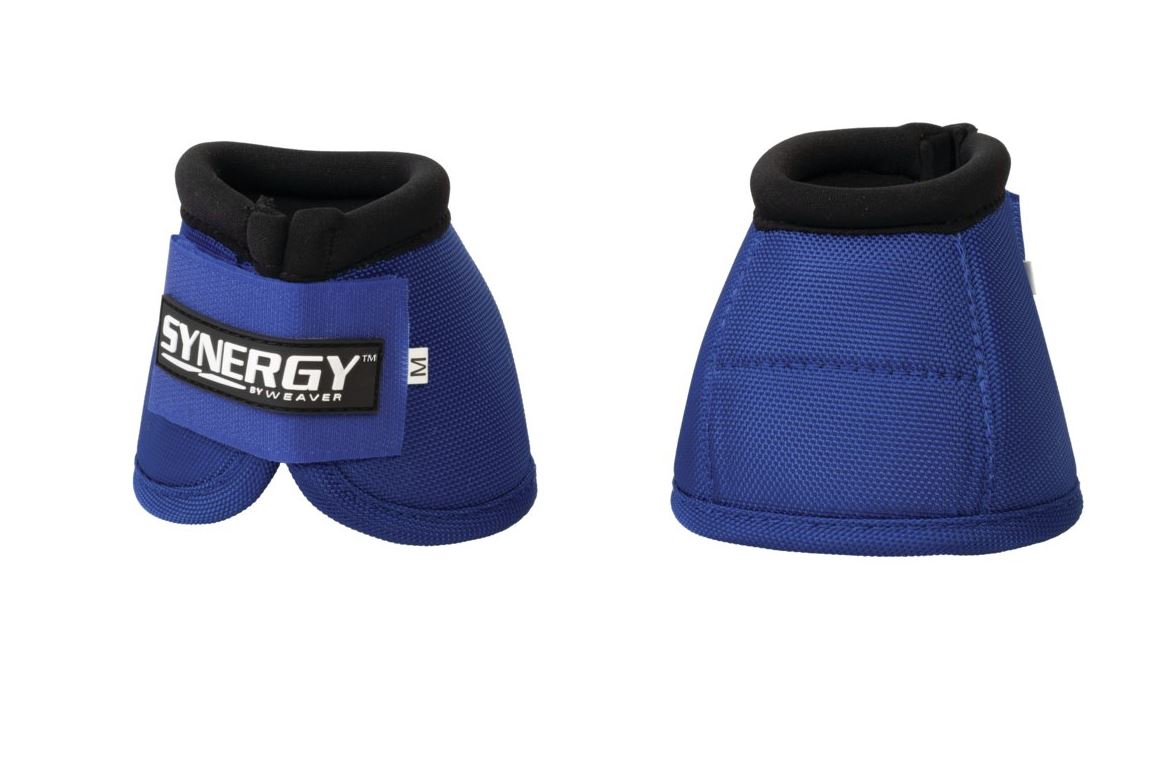 Weaver Synergy Ballistic Nylon No-Turn Bell Boots - Large Blue