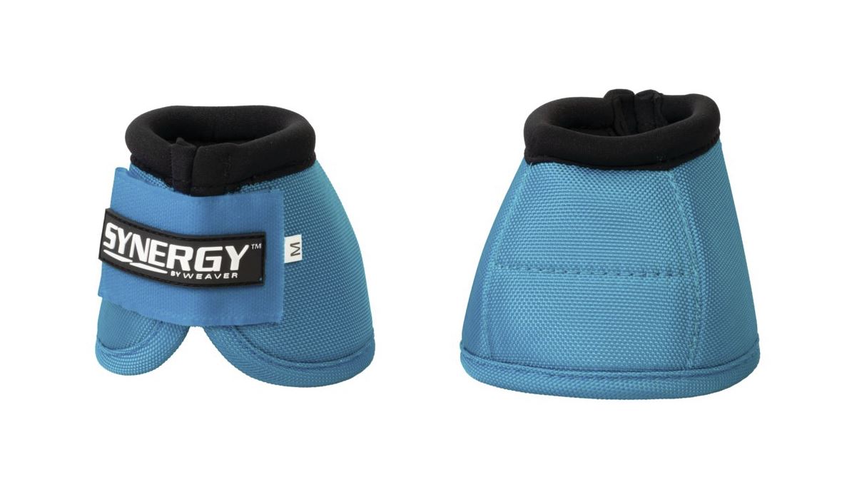 Weaver Synergy Ballistic Nylon No-Turn Bell Boots - Large Turquoise