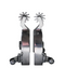 Pair of AJ Tack Brushed Stainless Steel Spur for men