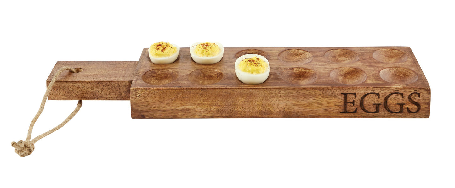 Mud Pie Wood Deviled Egg Tray
