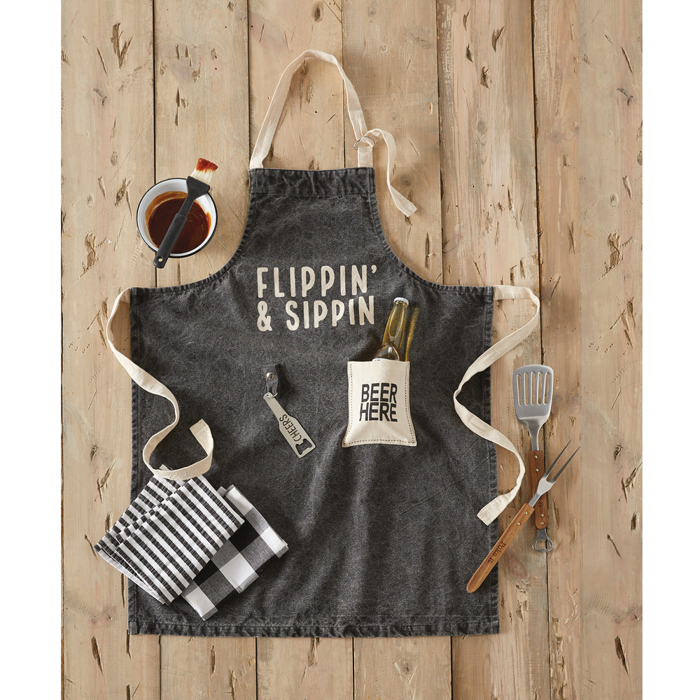 Mud Pie Flippin' & Sippin' Grilling Apron