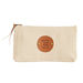 Mud Pie Beauty Canvas & Leather Zipper Pouches Better Late Than Ugly