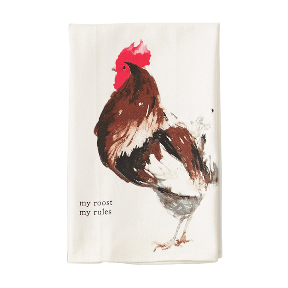 Mud Pie Farm Animal Hand Towels Rooster