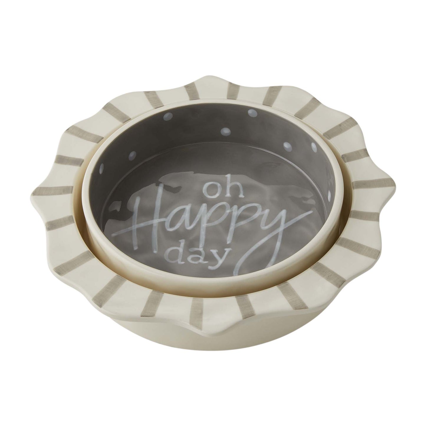 Mud Pie Oh Happy Day Nested Casserole Set