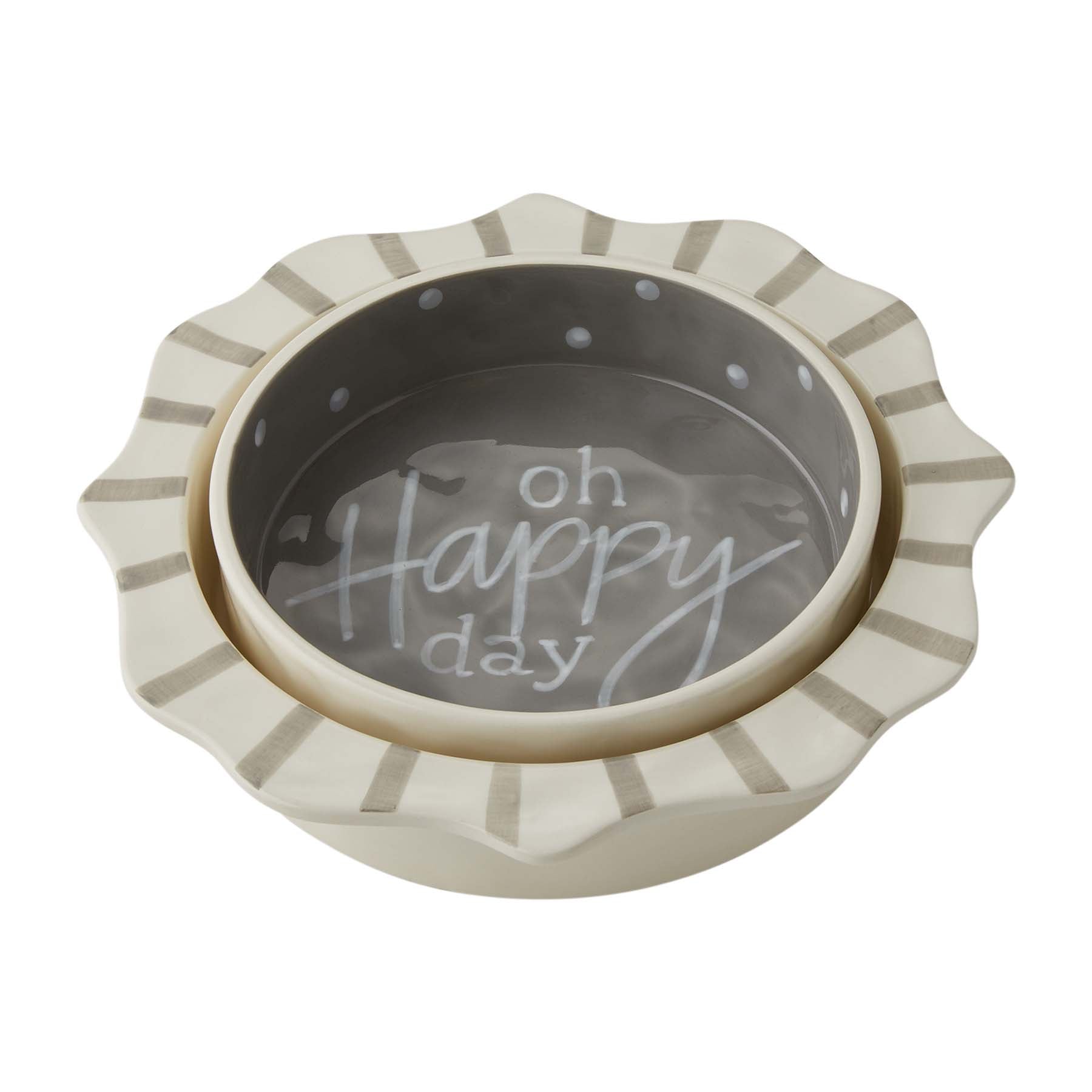 Mud Pie Oh Happy Day Nested Casserole Set