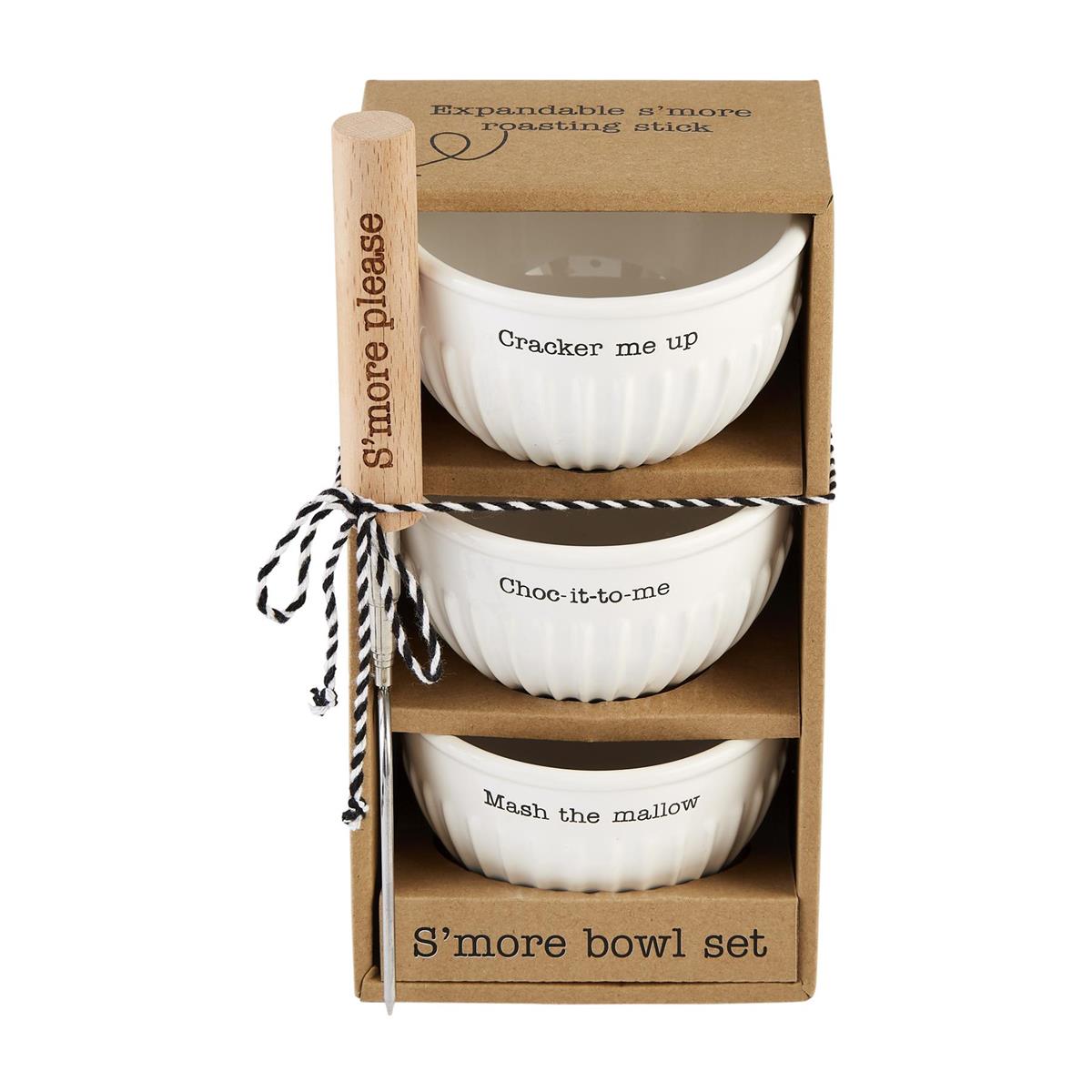Mud Pie S'More Bowl Set