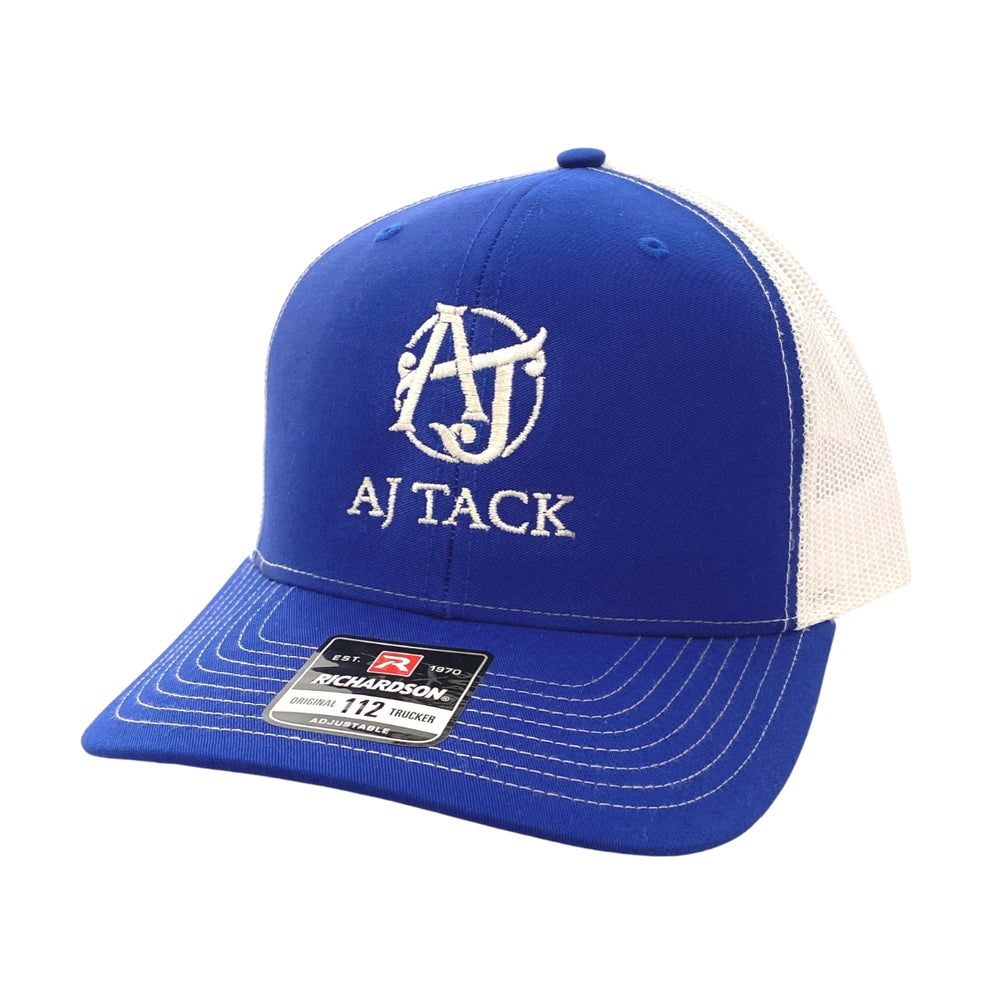 AJ Tack Royal Blue Embroidery Mesh Back Cap