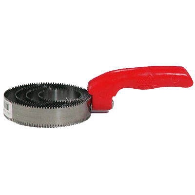 Spiral Steel Curry Comb with red handle