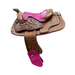Pink 2" Decorative Western Saddle