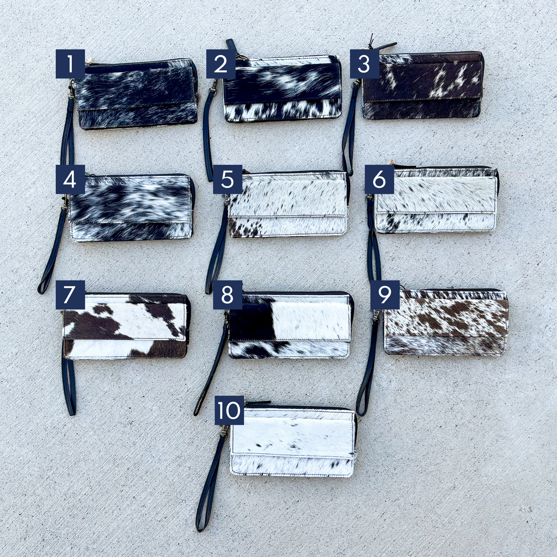 Ten Mesmerizing Monochrome Leather and Hairon Wallets