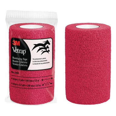Roll of Red 3M Vetrap Bandaging Tape
