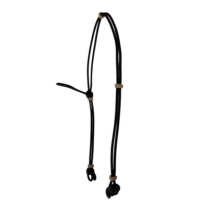 Black Quick Change Nylon Rope Headstall