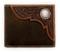 Ariat Mens Leather Wallet - Tan Bifold