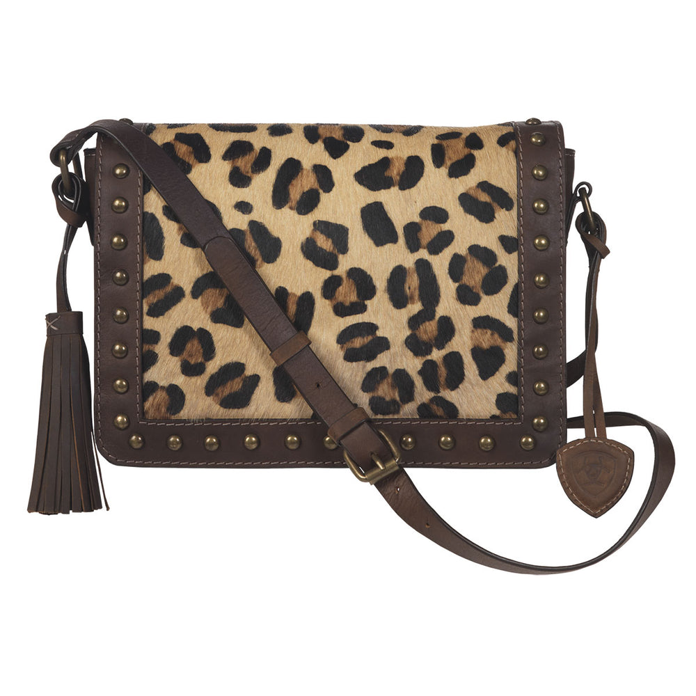 Leopard flap purse