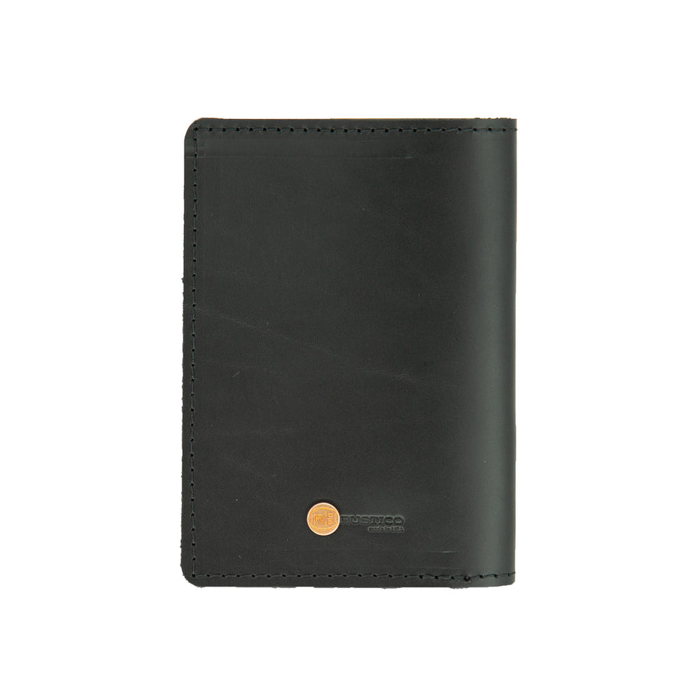Rustico Leather Passport Sleeve Black