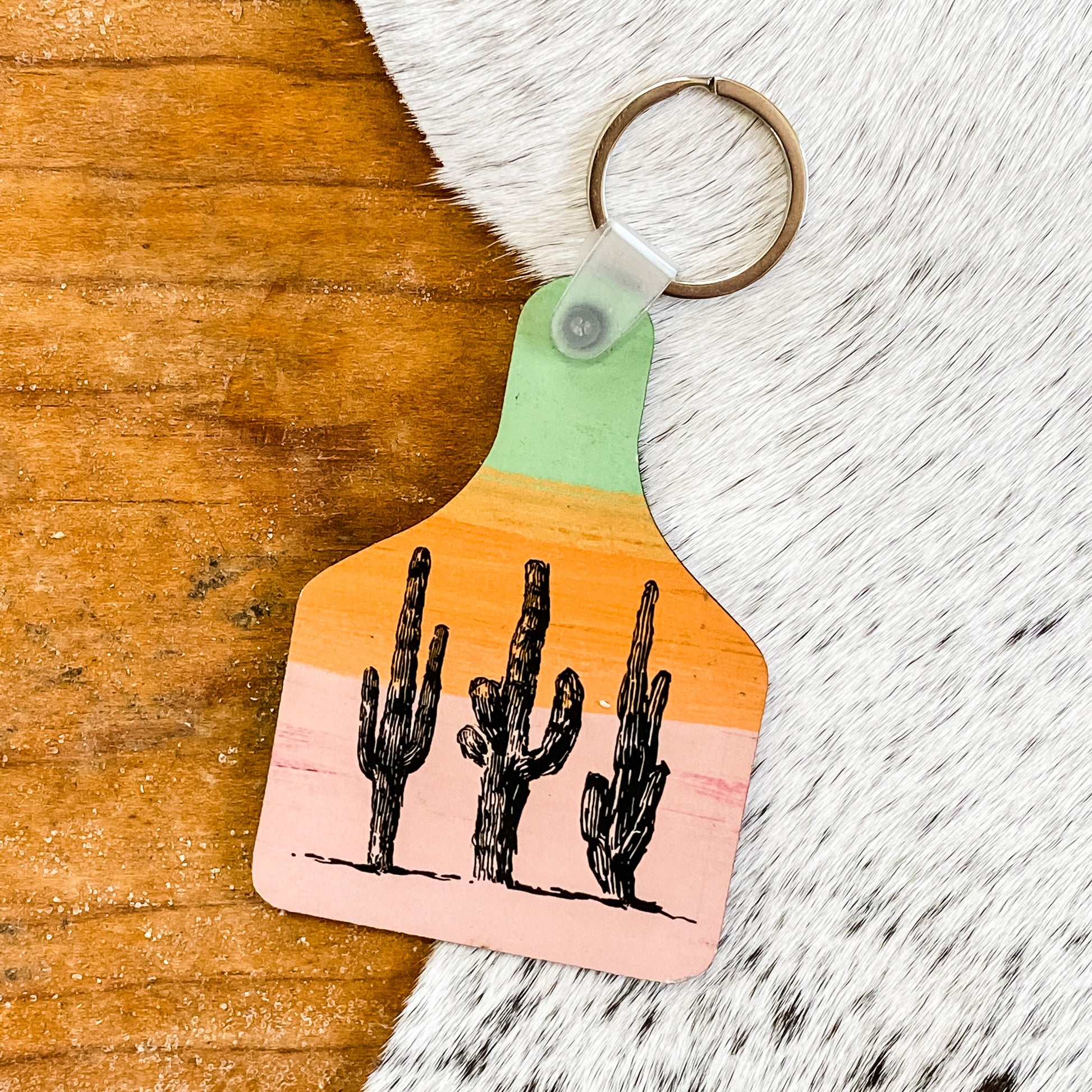 Cow Tag Keychain - 3 Amigos